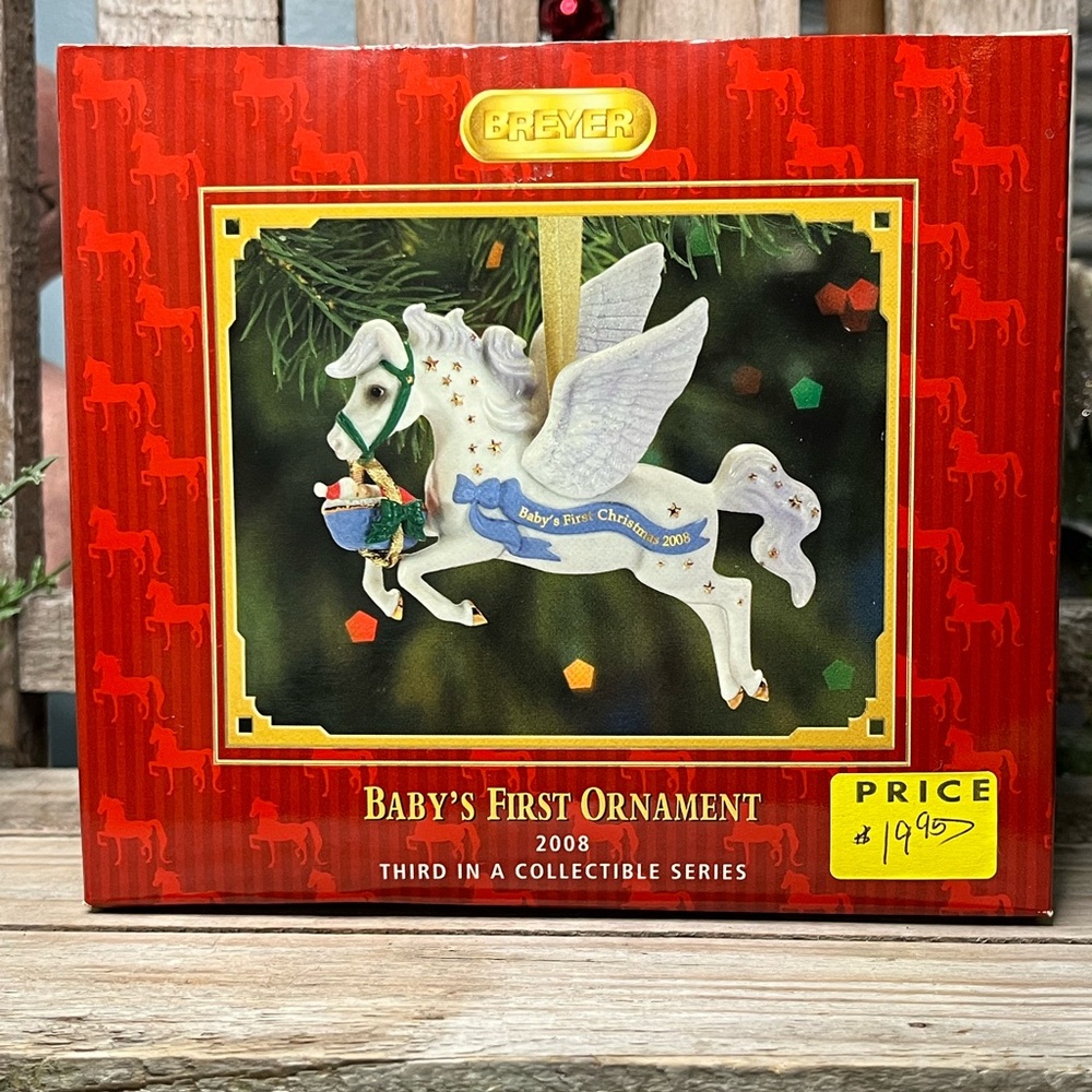 New in Box! Sealed! Collectible 2008 Breyer Baby’s First Ornament - Pegasus